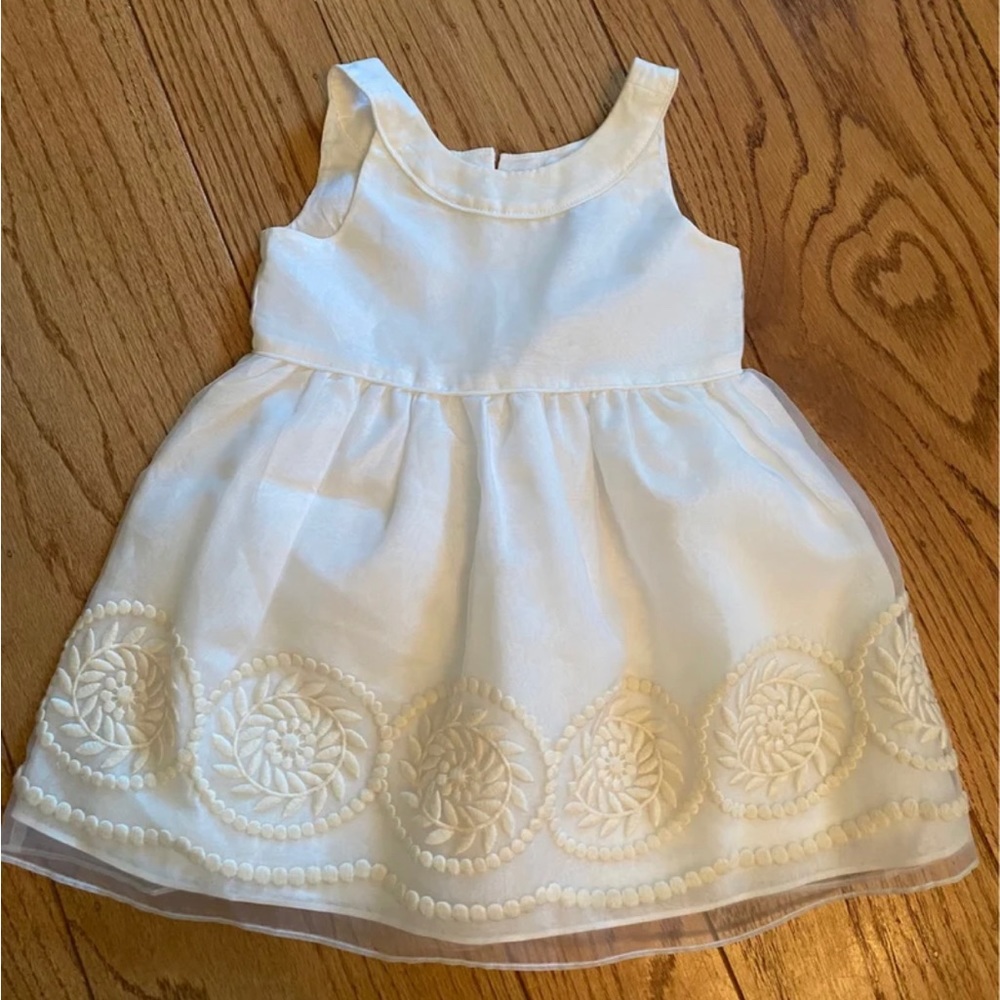 Janie and Jack formal dress 12-18M white